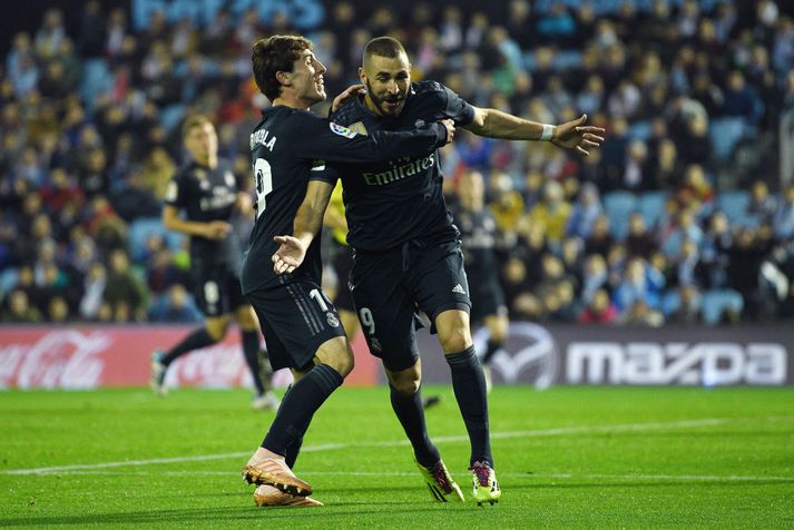 Benzema kom Madrídingum á bragðið í kvöld