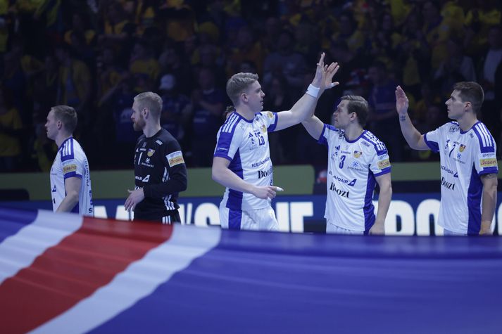 Haukur Þrastarson verður með í leiknum mikilvæga gegn Slóveníu.