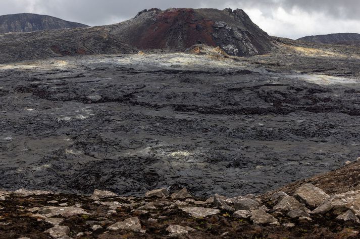 Frá Meradölum á Reykjanesi. þar sem það gaus árið 2022. 