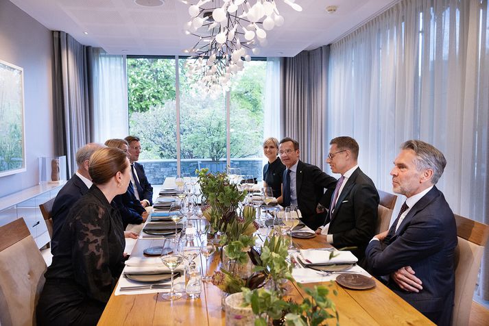 Fundur JEF ríkjanna í gær í Osló.