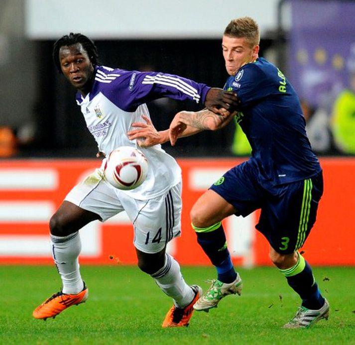 Lukaku í leik með Anderlecht.