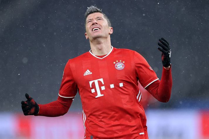 Robert Lewndowski skoraði mark Bayern manna.
