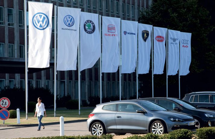 Í höfuðstöðvum Volkswagen í Wolfsburg.