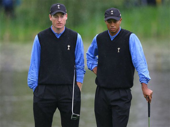 Tiger Woods og Jim Furyk