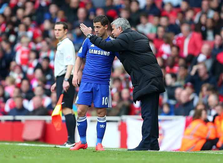 Hazard og Mourinho.