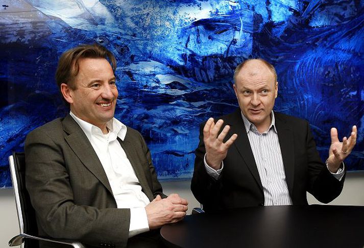 Theo Hoen og Sigsteinn Grétarsson. Marel er ekki á förum og gjaldeyrishöft ekki til vandræða samkvæmt því sem nýir yfirmenn Marel Food Systems segja.