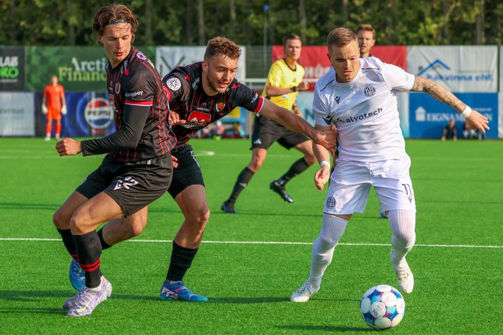 Karl Friðleifur Gunnarsson var örlagavaldur í leiknum í kvöld.
