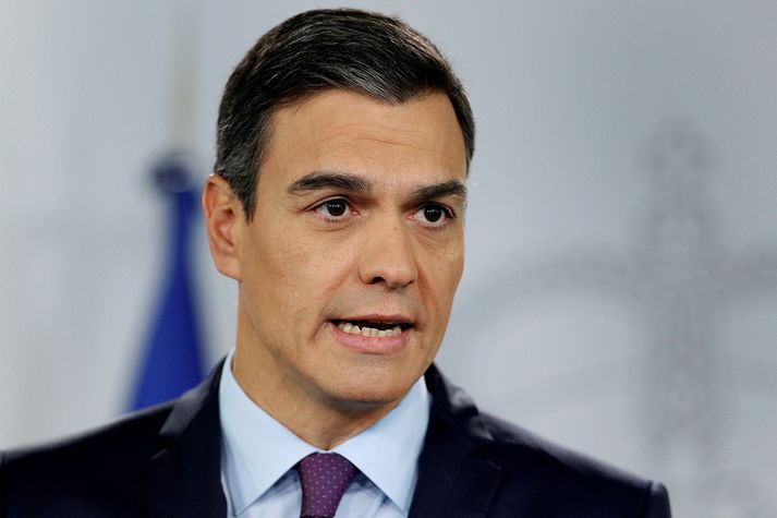 Ríkisstjórn Pedro Sánchez er í bobba með fjárlagafrumvarp sitt. Hann gæti boðað til kosninga á næstu dögum.