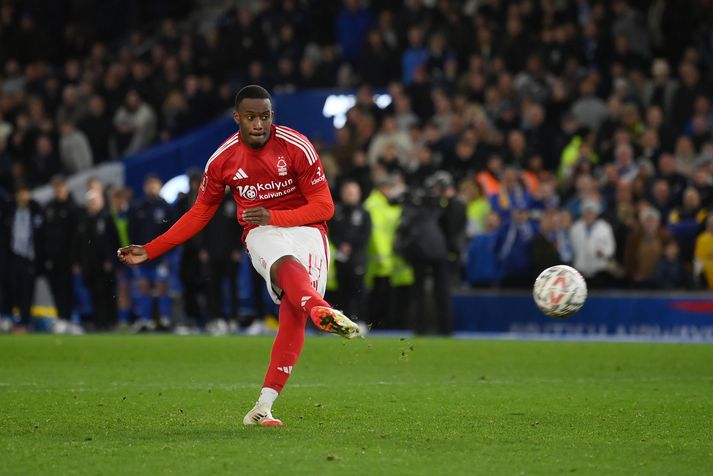 Callum Hudson-Odoi var einn af fjórum leikmönnum Forest sem skoraði úr sinni spyrnu. 