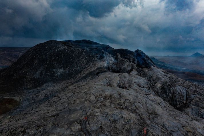 Gossvæðið í Geldingadölum. Ljósmyndin er úr safni.