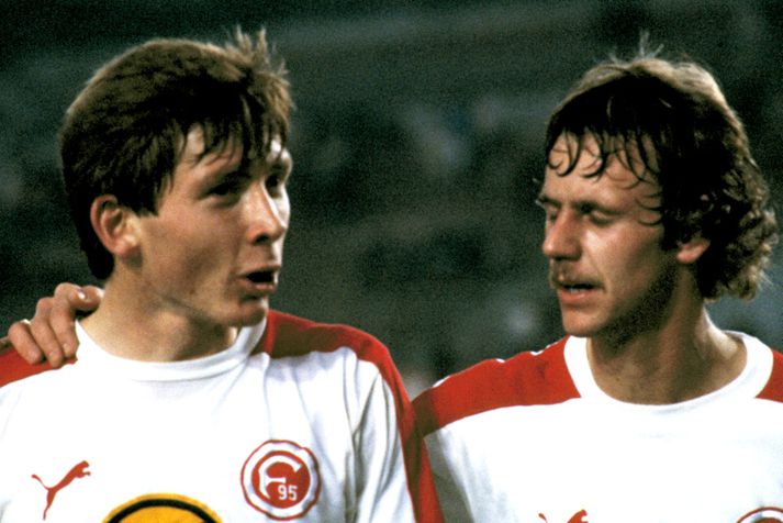 Atli Eðvaldsson og Ludger Kanders voru samherjar hjá Fortuna Düsseldorf.