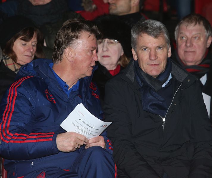 David Gill ásamt Louis van Gaal.