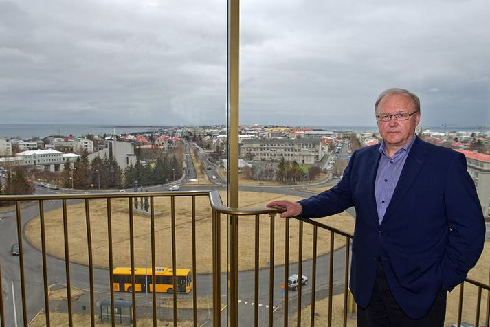 Göran Persson var gestur á Ársfundi atvinnulífsins sem haldinn var í Hörpu.