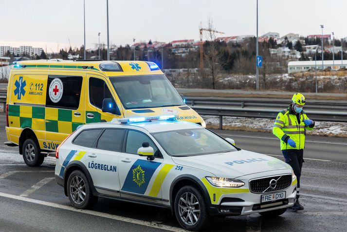 Ökumaðurinn lenti í árekstri á Reykjanesbraut og stakk af í kjölfarið.