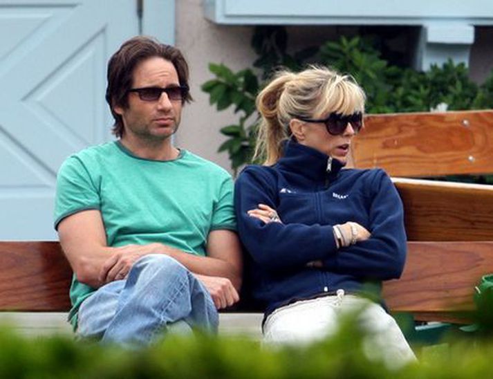 David Duchowny og Téa Leoni.