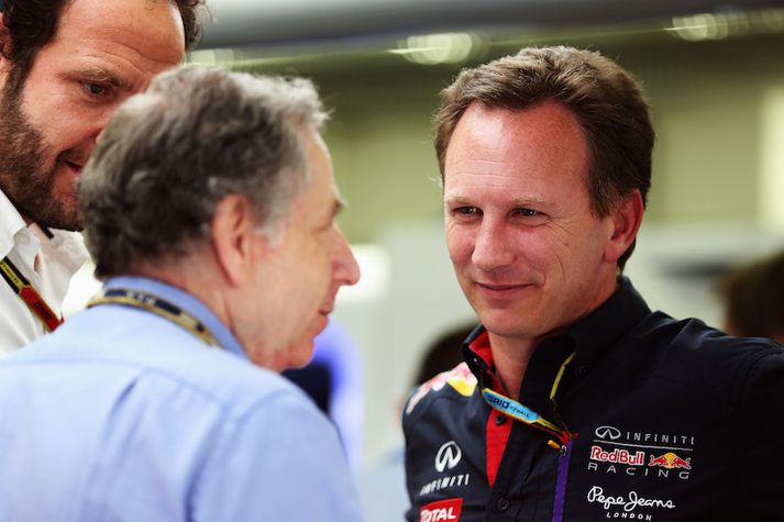 Jean Todt forseti FIA og Christian Horner liðsstjóri Red Bull