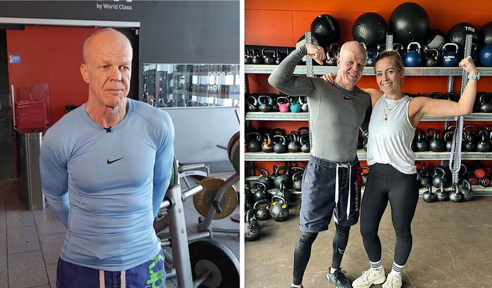 Kirstófer er í einstaklega góðu formi en hann greinist með Parkinson fyrir tveimur árum. 