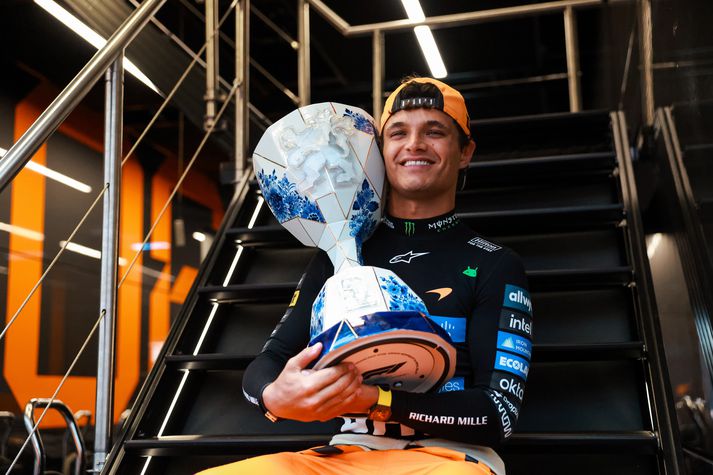 Lando Norris er hógvær um hvort hann geti blandað sér í heimsmeistaraslaginn.