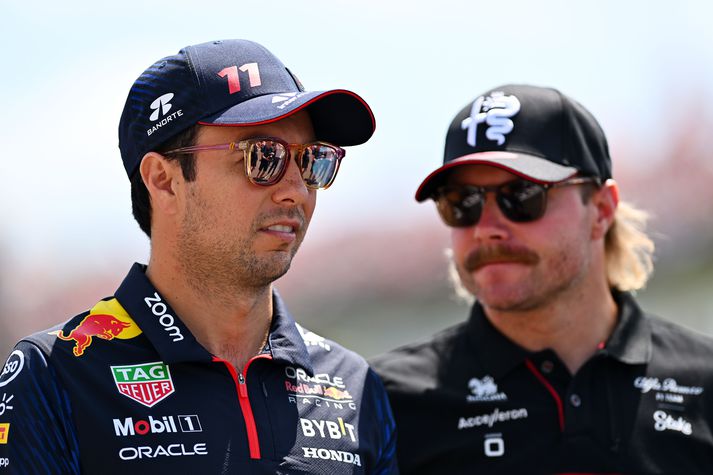 Sergio Perez og Valtteri Bottas verða liðsfélagar í fyrsta sinn á næsta tímabili. 