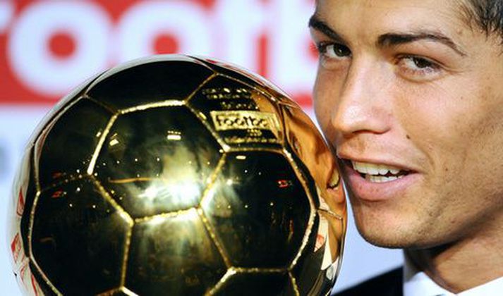 Cristiano Ronaldo var útnefndur knattspyrnumaður ársins í Evrópu.