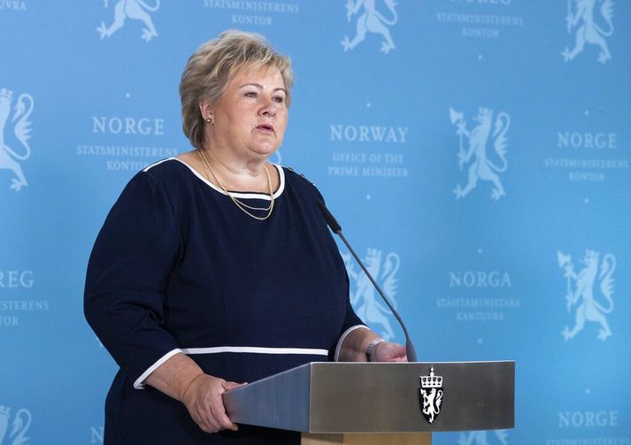Erna Solberg forsætisráðherra Noregs.