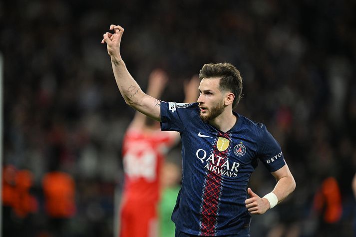 Khvicha Kvaratskhelia var magnaður í kvöld og skoraði tvö mörk gegn Bayern.