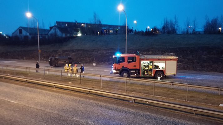 Hér má sjá mynd af vettvangi.