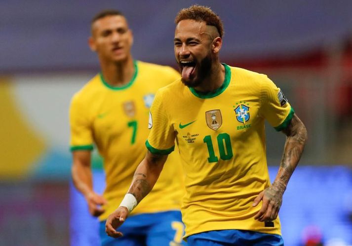 Neymar hefur aldrei unnið Copa América en það gæti breyst annað kvöld.