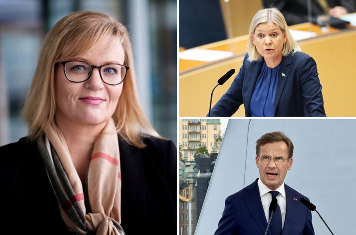 Gunnhildur Lilý Magnúsdóttir er dósent í stjórnmálafræði við Háskólann í Malmö. Magdalena Andersson, leiðtogi Jafnaðarmanna, og Ulf Kristersson núverandi forsætisráðherra gætu bæði lent í vandræðum að mynda ríkisstjórn fái þau umboð til þess.