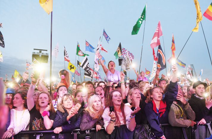 Glastonbury-hátíðin var síðast haldið árið 2017.