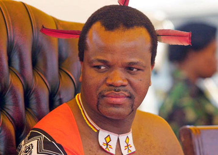 Mswati konungur hefur nóg á sinni könnu þessa dagana.