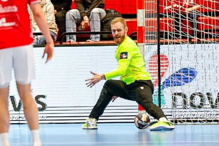 Björgvin Páll Gústavsson var grautfúll eftir tap Vals gegn Ystads í Evrópukeppninni í handbolta í kvöld.