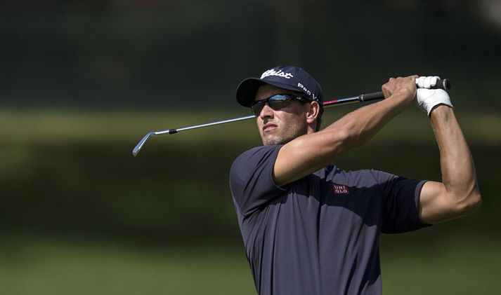 Adam Scott var sjóðandi heitur á Bay Hill í dag.