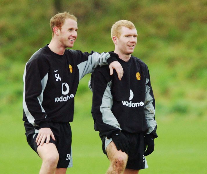 Butt og Scholes er þeir voru báðir enn að spila.
