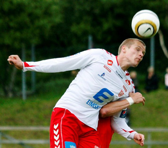 Gunnar Már og félagar taka á móti Valsmönnum í kvöld