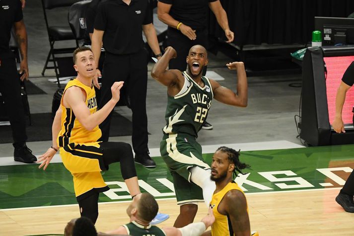 Khris Middleton var hetja Bucks.