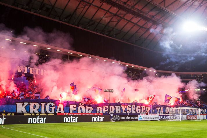 Frá leik Djurgården og AIK í undanúrslitum.