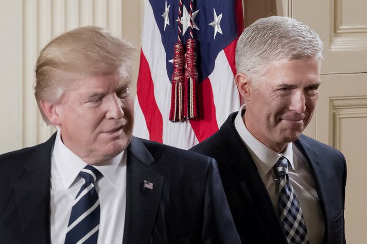 Trump og Gorsuch.