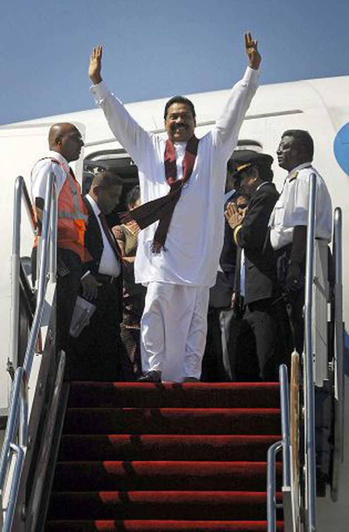 Mahinda Rajapaksa Forseti Srí Lanka vill nýtt þing. nordicphotos/AFP