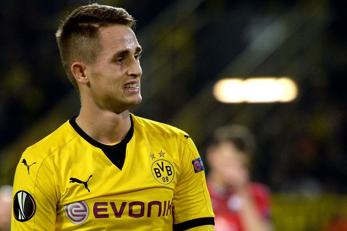 Adnan Januzaj fékk lítið að spila með Dortmund.