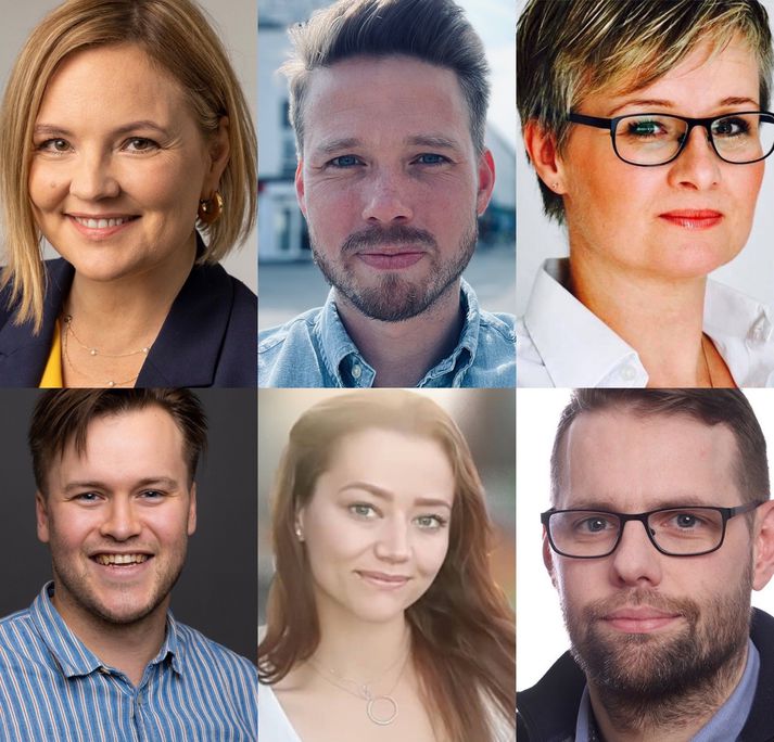 Sex efstu á lista Samfylkingarinnar á Akureyri.