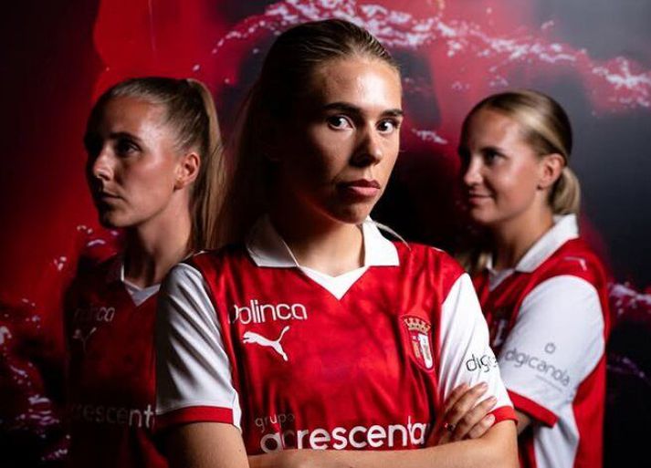 Ásdís Karen Halldórsdóttir opnaði markareikning sinn í portúgölsku deildinni í dag.