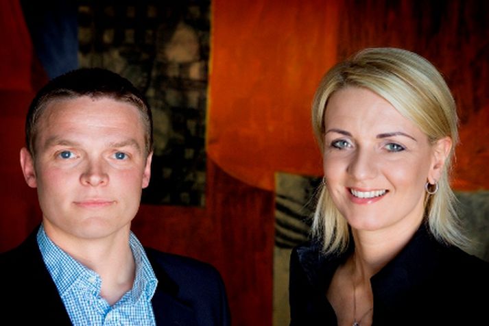 Davíð Guðmundsson, markaðsstjóri OpenHand, og Þuríður Hjartardóttir, framkvæmdastjóri fyrirtækisins.