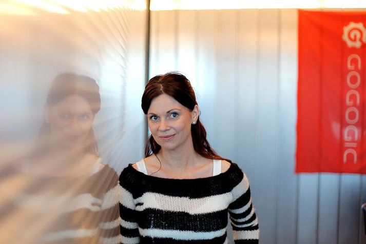 Erla Bjarney Árnadóttir er formaður Félags íslenskra tölvuleikjaframleiðenda. Hún býst við skemmtilegri ráðstefnu í Bláa lóninu. Mynd/Valli