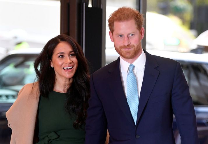 Meghan Markle og eiginmaður hennar, Harry Bretaprins. Markle var leikkona í Hollywood áður en hún giftist Harry.