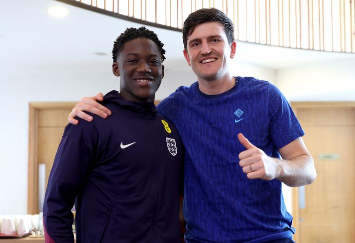 Kobbie Mainoo og Harry Maguire eru mættir aftur í enska landsliðshópinn. 