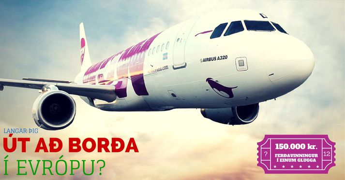 Glæsilegur ferðavinningur frá Wow air verður dreginn út á næstu dögum. Einn heppinn mun vinna 150.000 kr. ferðavinning til Evrópu og verður boðið út að borða.