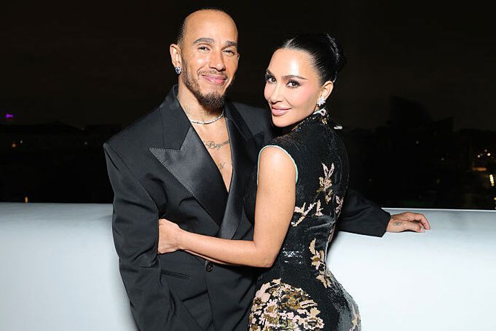 Ástin blómstrar hjá Lewis Hamilton og Kim Kardashian.