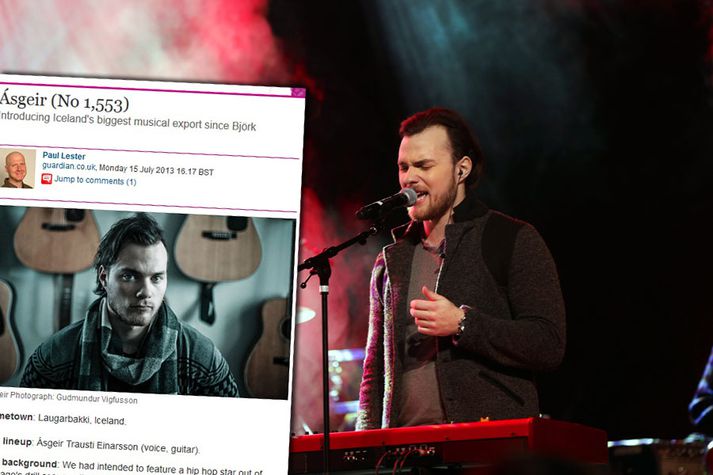 Ásgeir Trausti er tónlistarmaður dagsins á vef The Guardian.