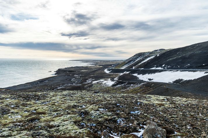 Suðurstrandarvegur á Reykjanesi.